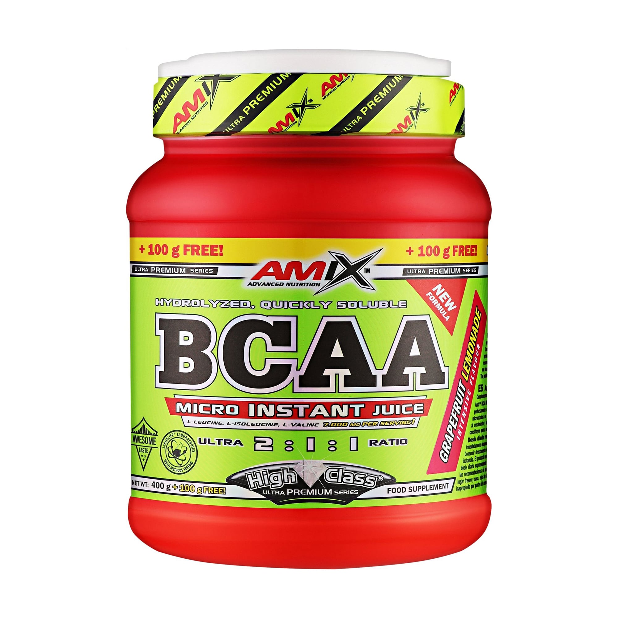 Амінокислота Amix Nutrition BCAA Micro Instant Juice 2:1:1 Грейпфрутовий лимонад, в порошку, 500 г